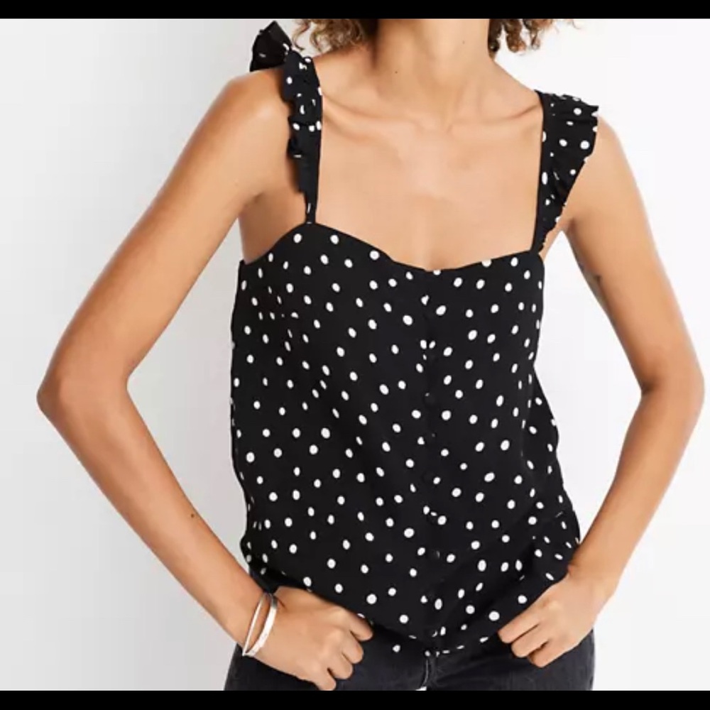 Madewell Polka dot cami